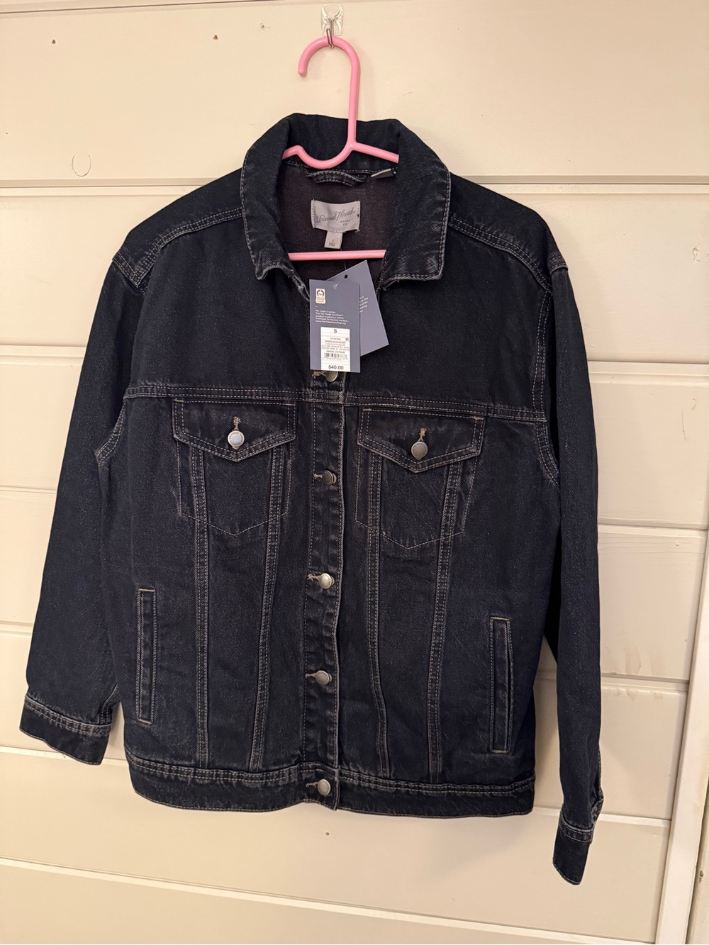Universal Thread Black Denim Trucker Jacket